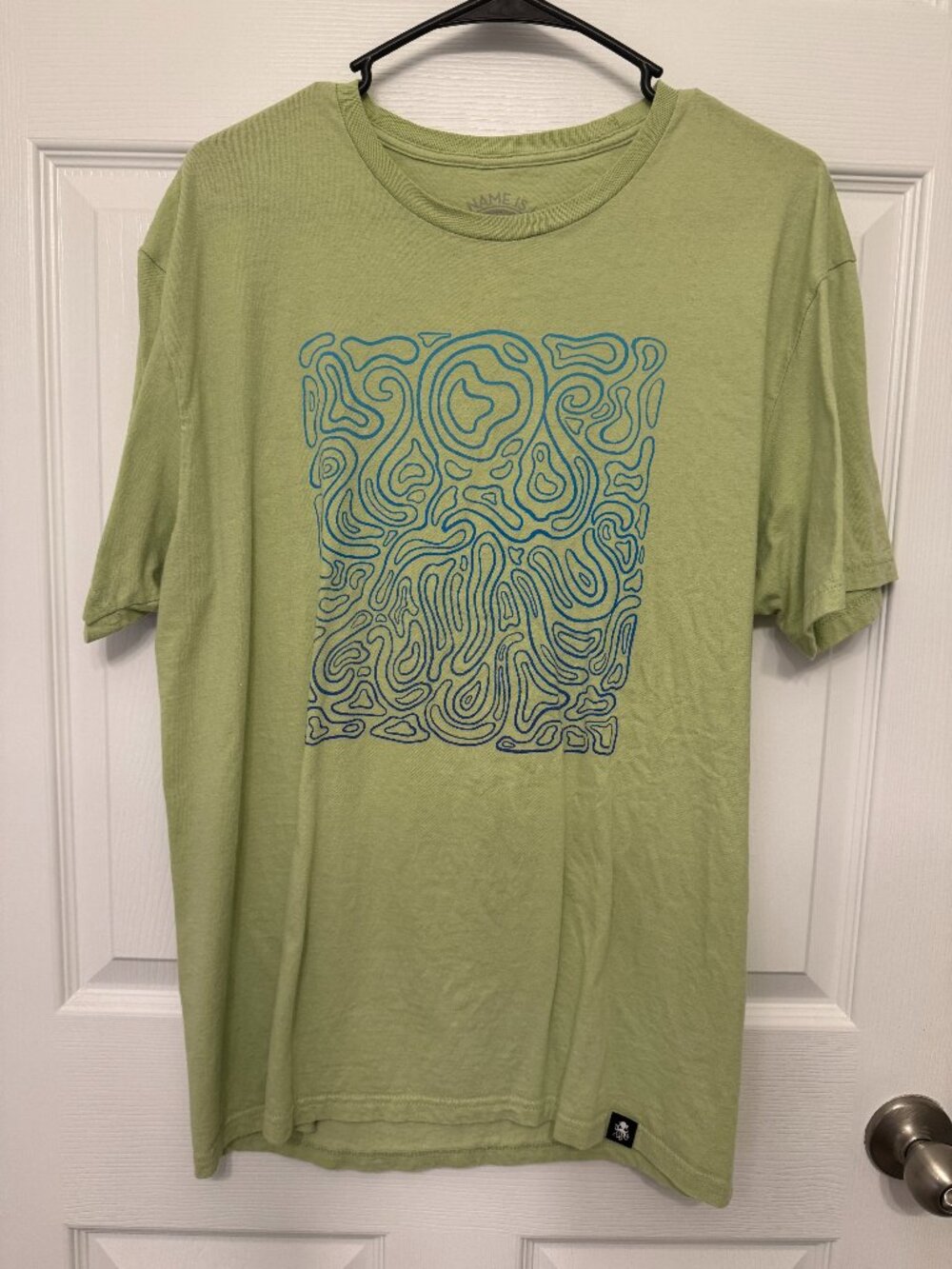 Hi My Name Is Mark HMNIM TOPO Tee Green Shirt Mark Hoppus blink-182 Size Large